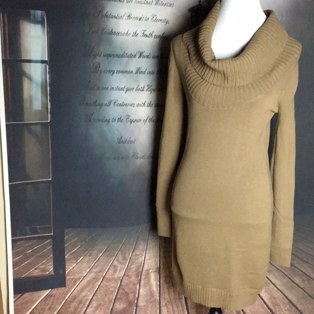 BCBG MAXAZRIA Sweater Dress Long Sleeve Sz Medium